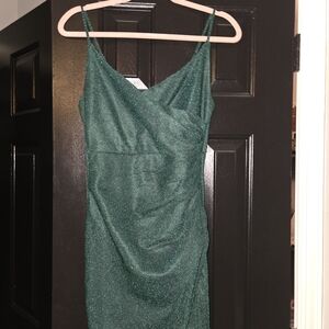 Green, sparkly Ball Gown